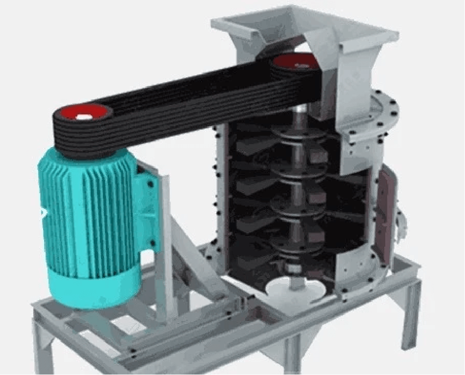 立轴式制砂机工作原理